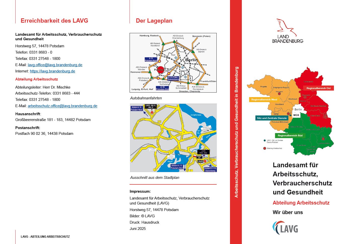 Bild vergrößern (Bild: Bilddatei zum Deckblatt des Flyers der Abteilung Arbeitsschutz)
