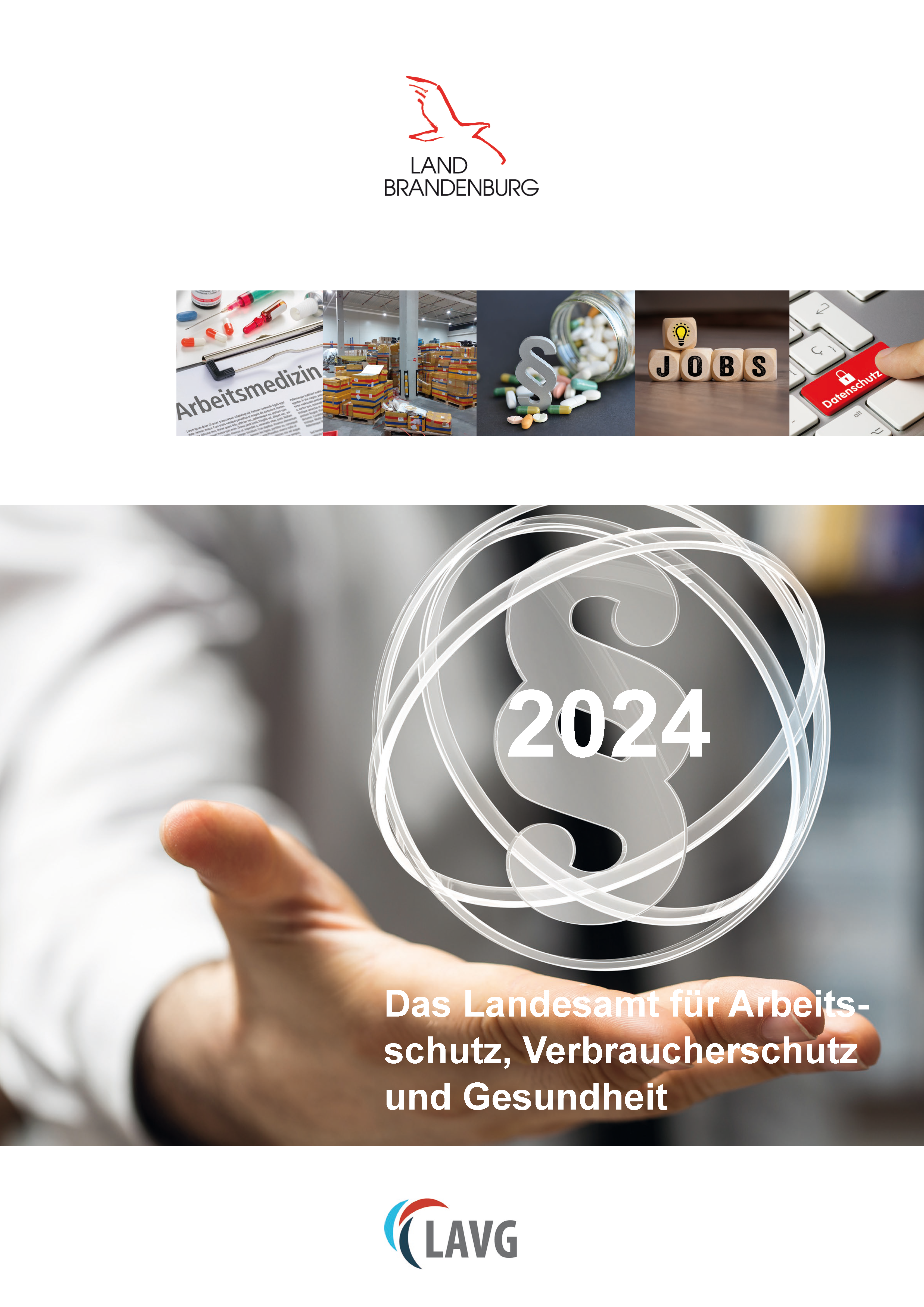 Bild vergrößern (Bild: Bild des Deckblatts des Geschäftsberichts 2024 des LAVG.)