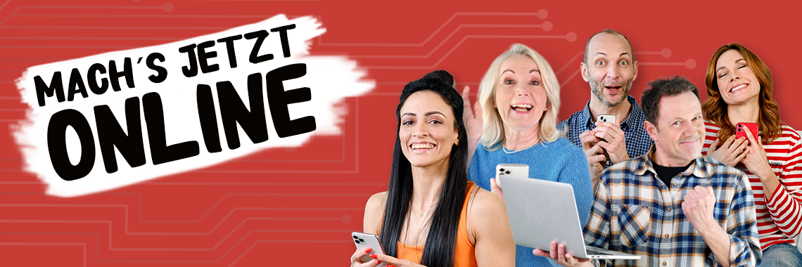 Mach's jetzt online.