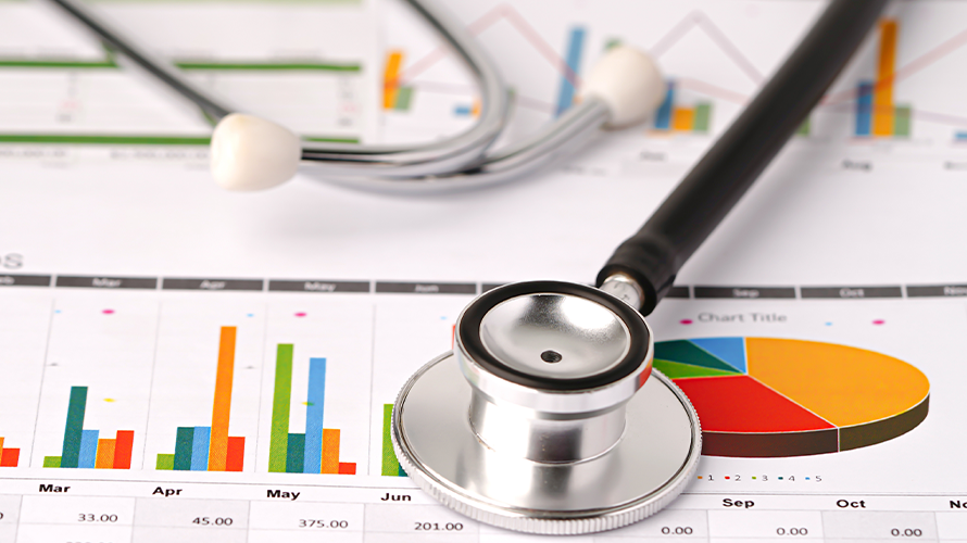 Dekoratives Bild; zur Seite: Gesundheitsberichte.