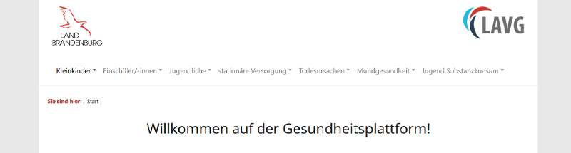 Dekoratives Bild; zur Seite: Gesundheitsplattform