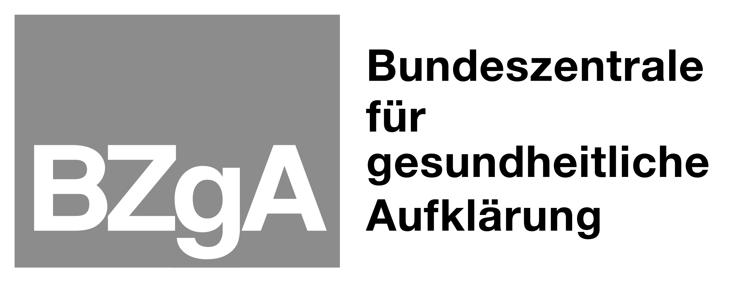 Logo BZgA, Bundeszentrale für gesundheitliche Aufklärung.