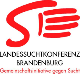 Logo Landessuchtkonferenz Brandenburg, Gemeinschaftsinitiative gegen Sucht.