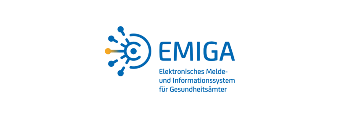 Logo EMIGA Elektronisches Melde- und Informationssystem für Gesundheitsämter.