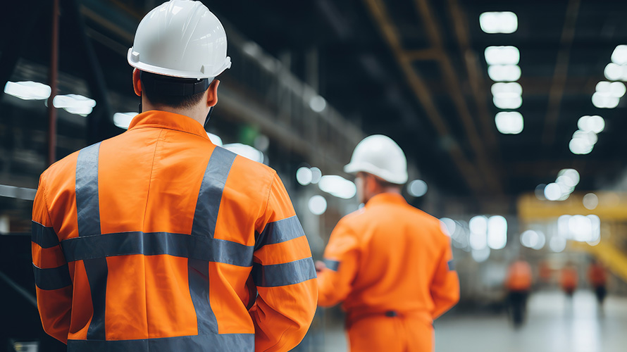 Dekoratives Bild; zur Seite: Arbeitsschutzorganisation.