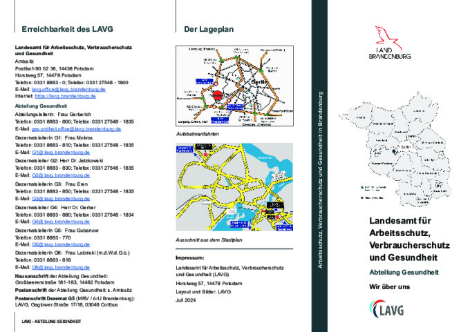 Bild vergrößern (Bild: Wir über uns - Flyer der Abteilung Gesundheit)