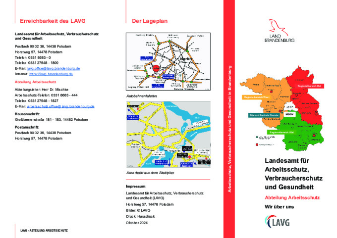 Bild vergrößern (Bild: Flyer der Abteilung Arbeitsschutz.)