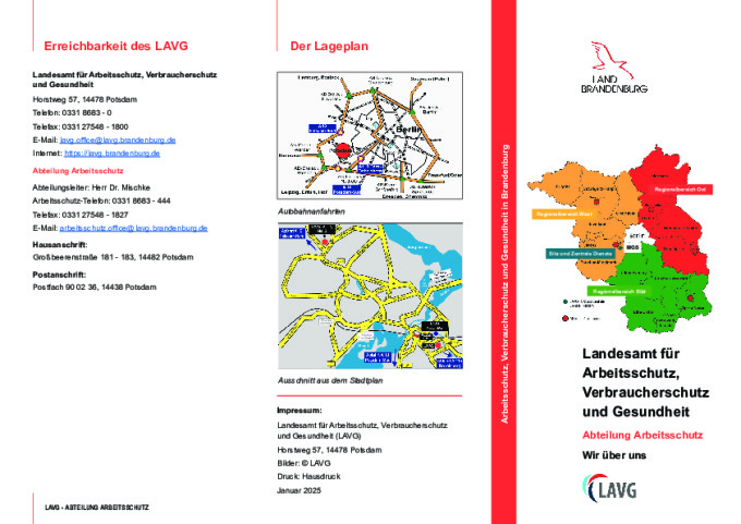 Bild vergrößern (Bild: Flyer der Abteilung Arbeitsschutz.)